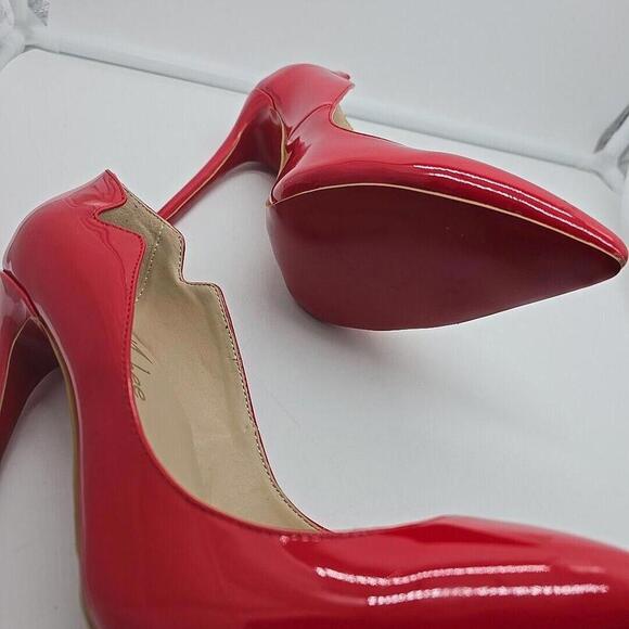 Jushee Red Heels Red Bottom Sophisticated Pointed Toe 6 - Picture 10 of 14